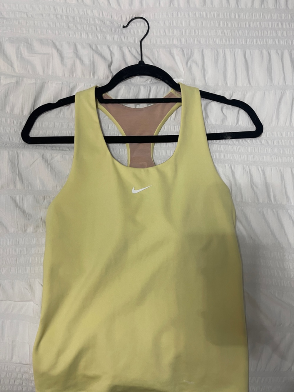 Nike Yellow Dri-FIT Racerback Tank